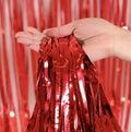 Dyp Rød Glittergardin