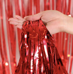 Dyp Rød Glittergardin