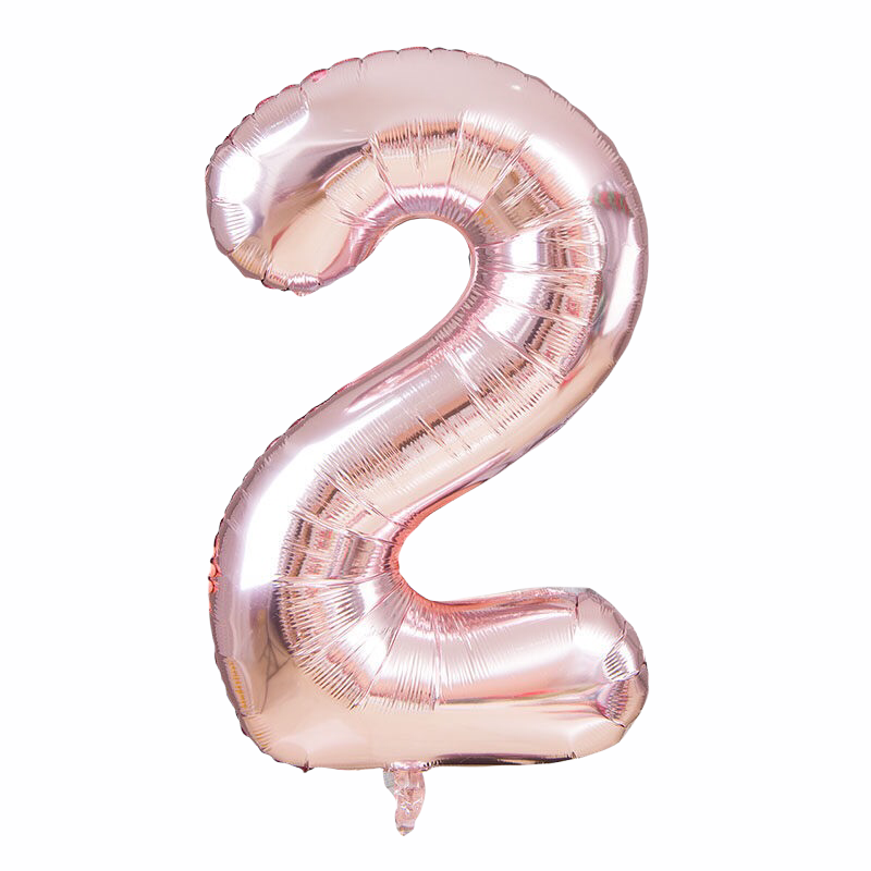 Rose Gold Tallballonger, 80 cm