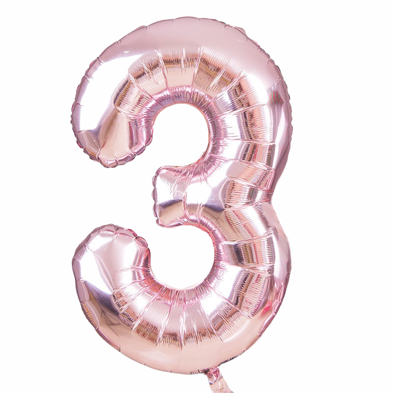 Rose Gold Tallballonger, 80 cm