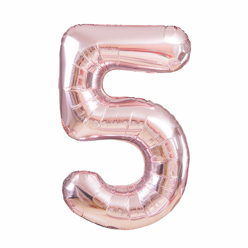 Rose Gold Tallballonger, 80 cm