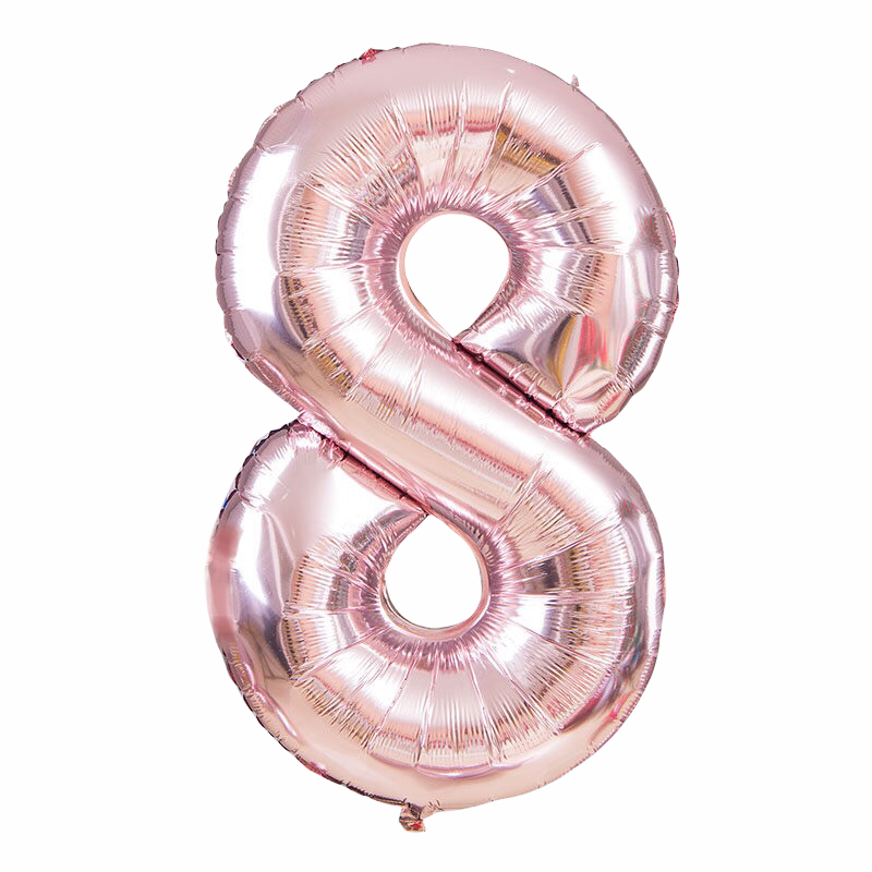 Rose Gold Tallballonger, 80 cm