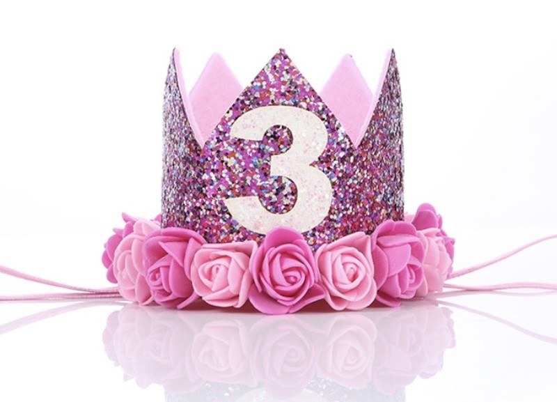 Prinsessekrone 3 år, Mørkerosa