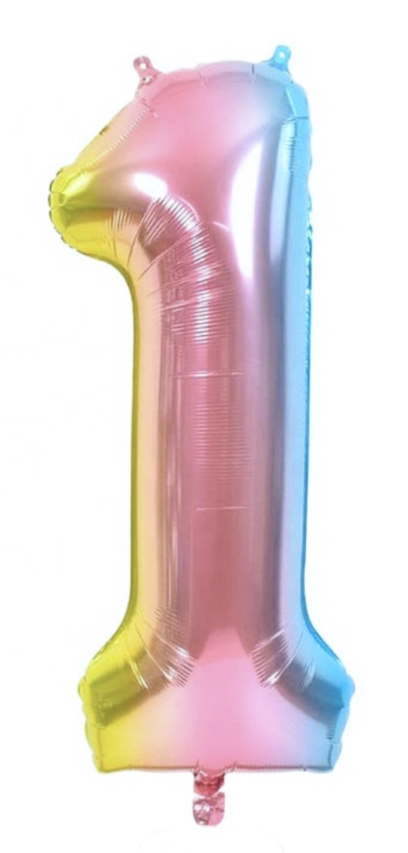 Pastell Tallballonger, 1 meter høye