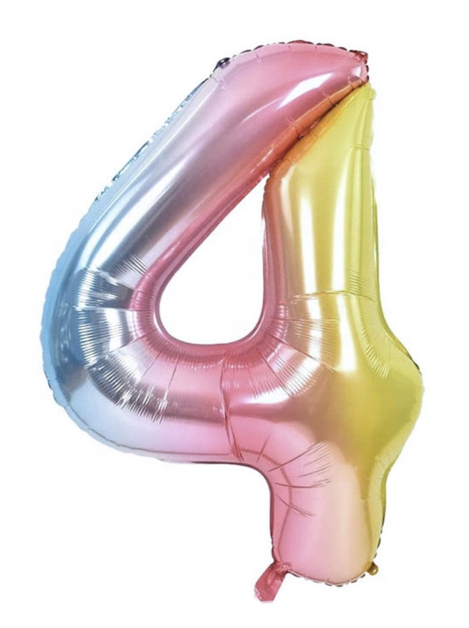 Pastell Tallballonger, 1 meter høye