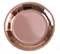 Rose Gold Papptallerkener, 23 cm