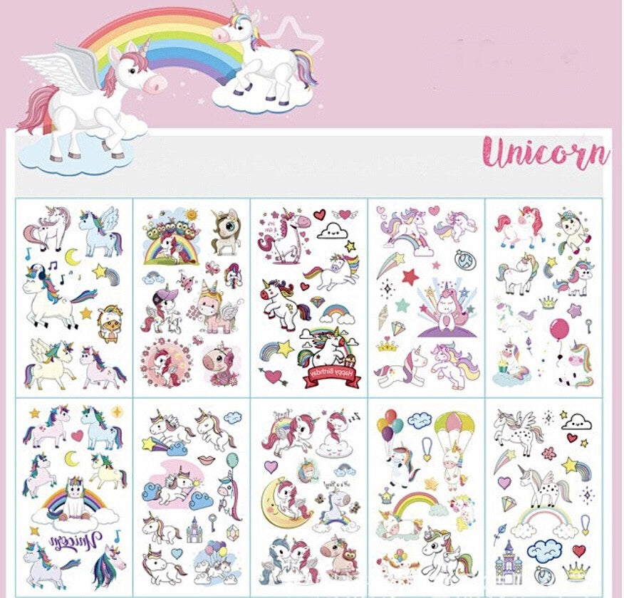 Unicorn Fake Tattoo, 10 ark