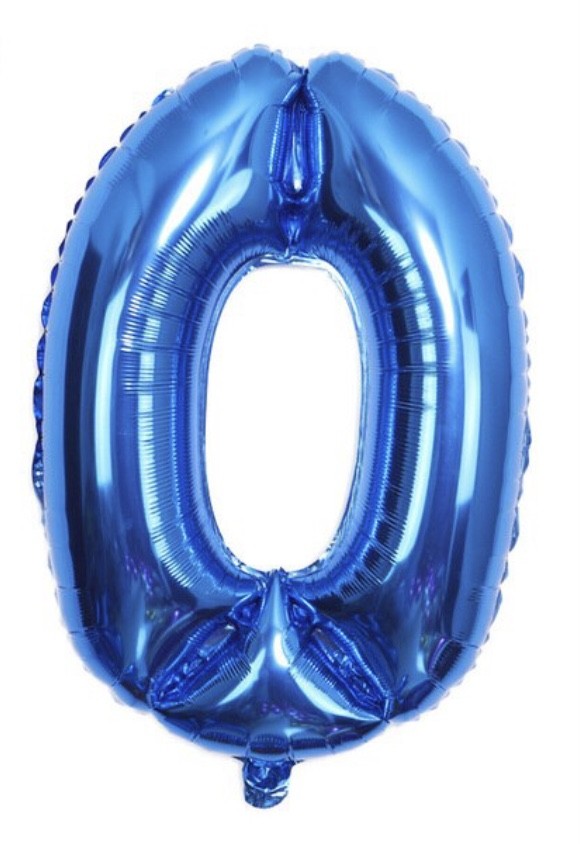 Kongeblå Tallballonger, 80 cm