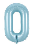 Lyseblå Tallballonger, 80 cm