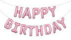 Lyserosa Happy Birthday Foliebanner