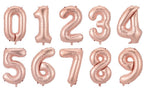 Tallballonger Rose Gold, 1 meter høye
