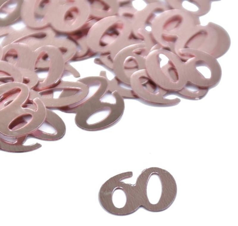 60 år, Bordkonfetti