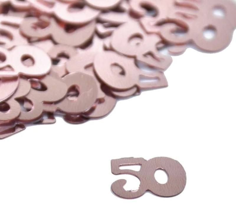 50 år, Bordkonfetti