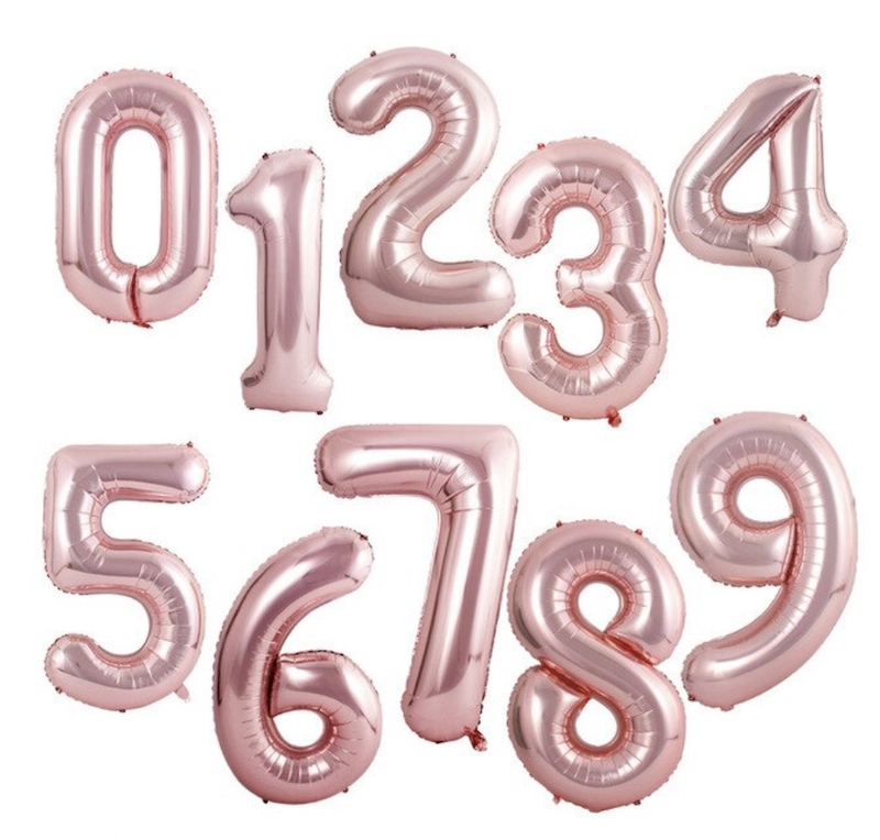 Rose Gold Tallballonger, 80 cm