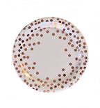 Rose Gold og Hvit Bordpakke, 24 stk