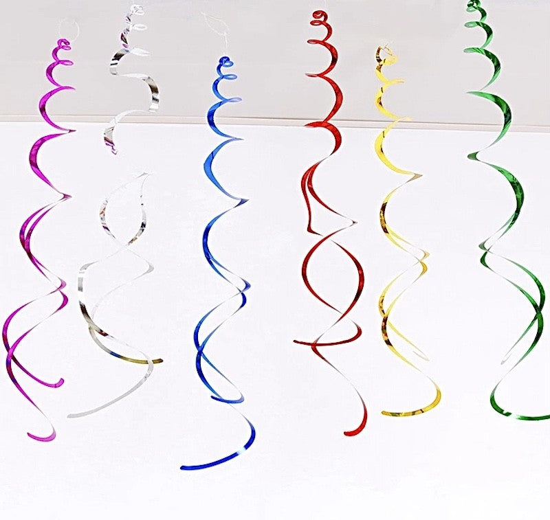 Hvite Swirls, 6 stk