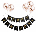 Banner med Ballonger, Sort