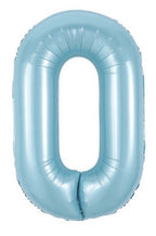 Lyseblå Tallballonger, 1 meter høye