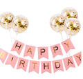 Banner med Ballonger, Rosa