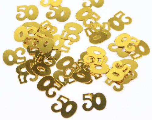 50 år, Bordkonfetti