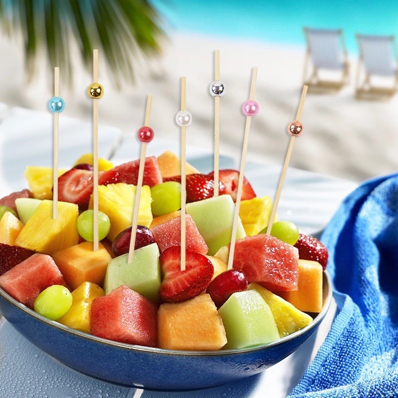 Bambus dekorpinner, Perler