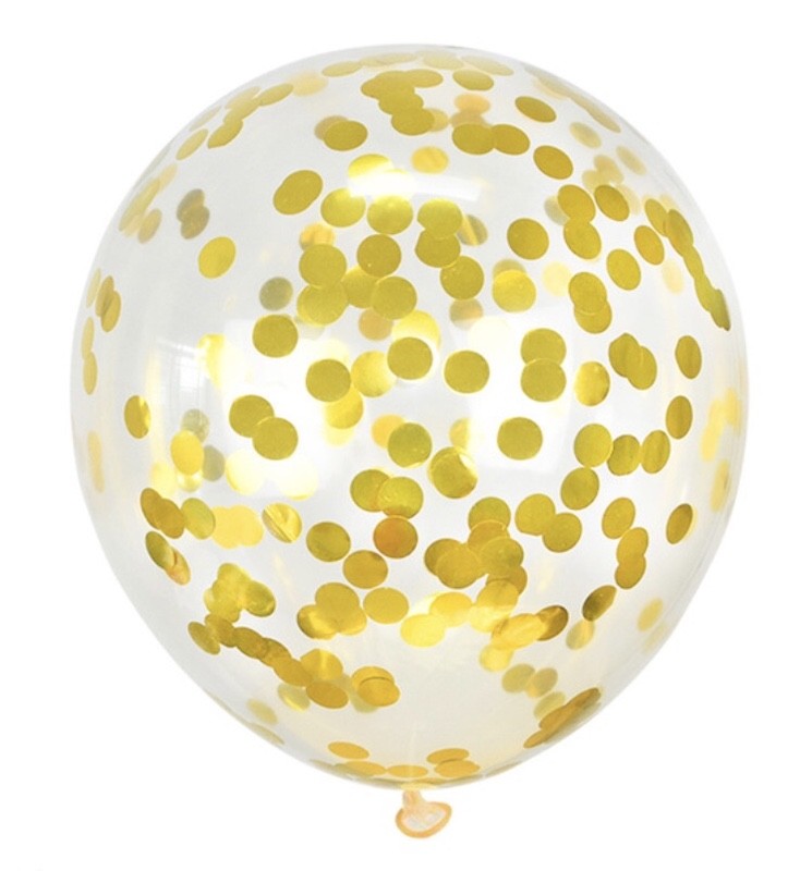 Gull Konfettiballong