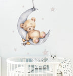 Sovende Teddybjørn Veggklistremerke