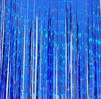 Kongeblå Perlemor Glittergardin