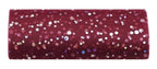 Burgunder Organza Bordløper, 8 meter