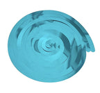 Mellomblå Swirls, 6 stk
