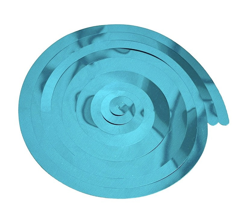 Mellomblå Swirls, 6 stk