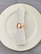 6 Rose Gold Serviettringer