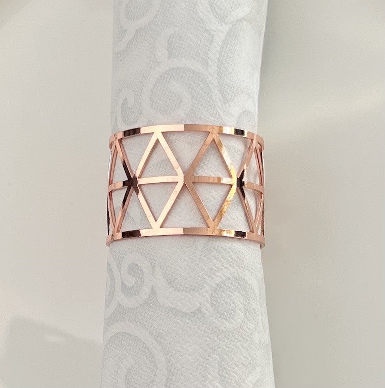 Serviettringer, Rose Gold