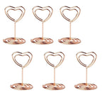 Rose Gold Bordkortholdere, Hjerte