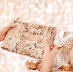 Rose Gold Glitter Bordløper, 9 meter