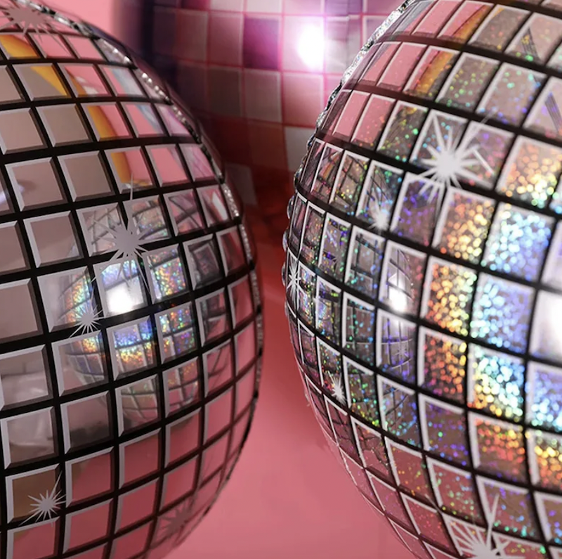 Perleshimmer Discokule Folieballong