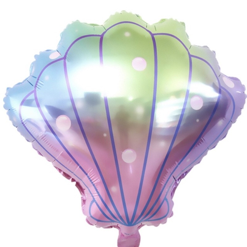 Skjellformet Folieballong, Pastell