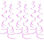 Rosa Swirls, 6 stk