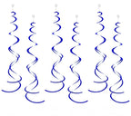 Kongeblå Swirls, 6 stk