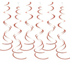 Orange Swirls, 6 stk