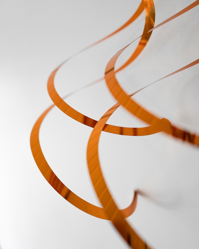 Orange Swirls, 6 stk