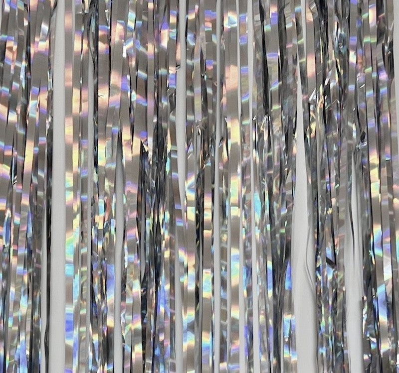 Sølv Perlemor Glittergardin
