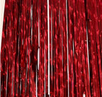 Rød Perlemor Glittergardin