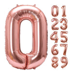 Tallballonger Rose Gold, 1 meter høye