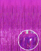 Mørkerosa Perlemor Glittergardin