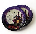 Halloween Papptallerkener, 10 stk