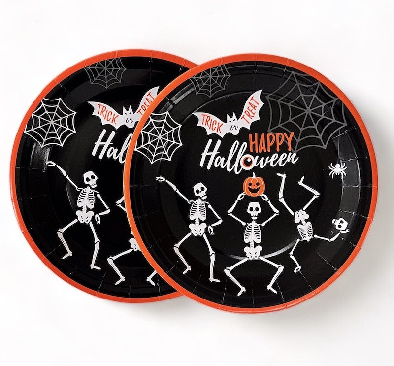 Halloween Papptallerkener, 8 stk
