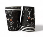 Halloween Pappkopper Skjelett, 8 stk