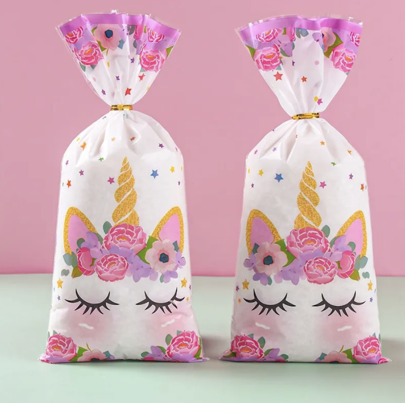 Enhjørning Candy Bags