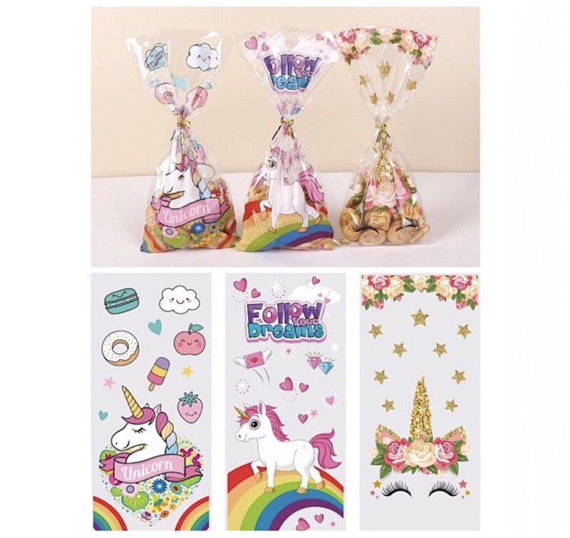 Enhjørning Candy Bags